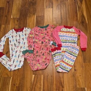 Hatley Holiday Pajama Sets size 7 - 3 Sets